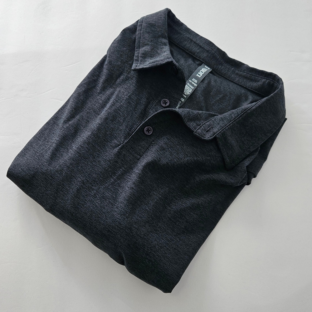 Men's Vuori Big & Tall  Strato Tech Polo Style #V188 - Charcoal Heather - XXL -